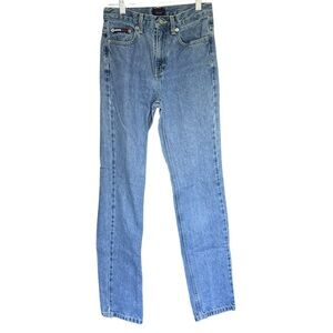 Vintage Y2K 2000s Tommy Hilfiger Straight Leg Flag Logo Jeans Womens 0